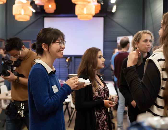 People networking during Data Science Day 2022