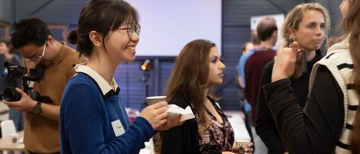 People networking during Data Science Day 2022
